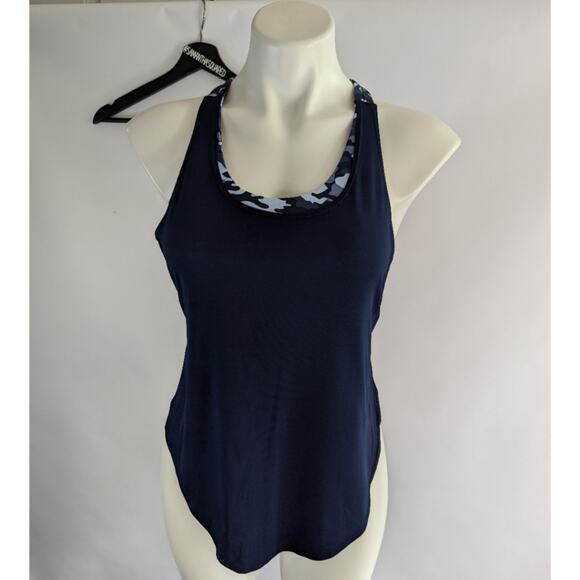 Fabletics Camo Workout Tanktop with Built In Bra Sz Small - Picture 1 of 5